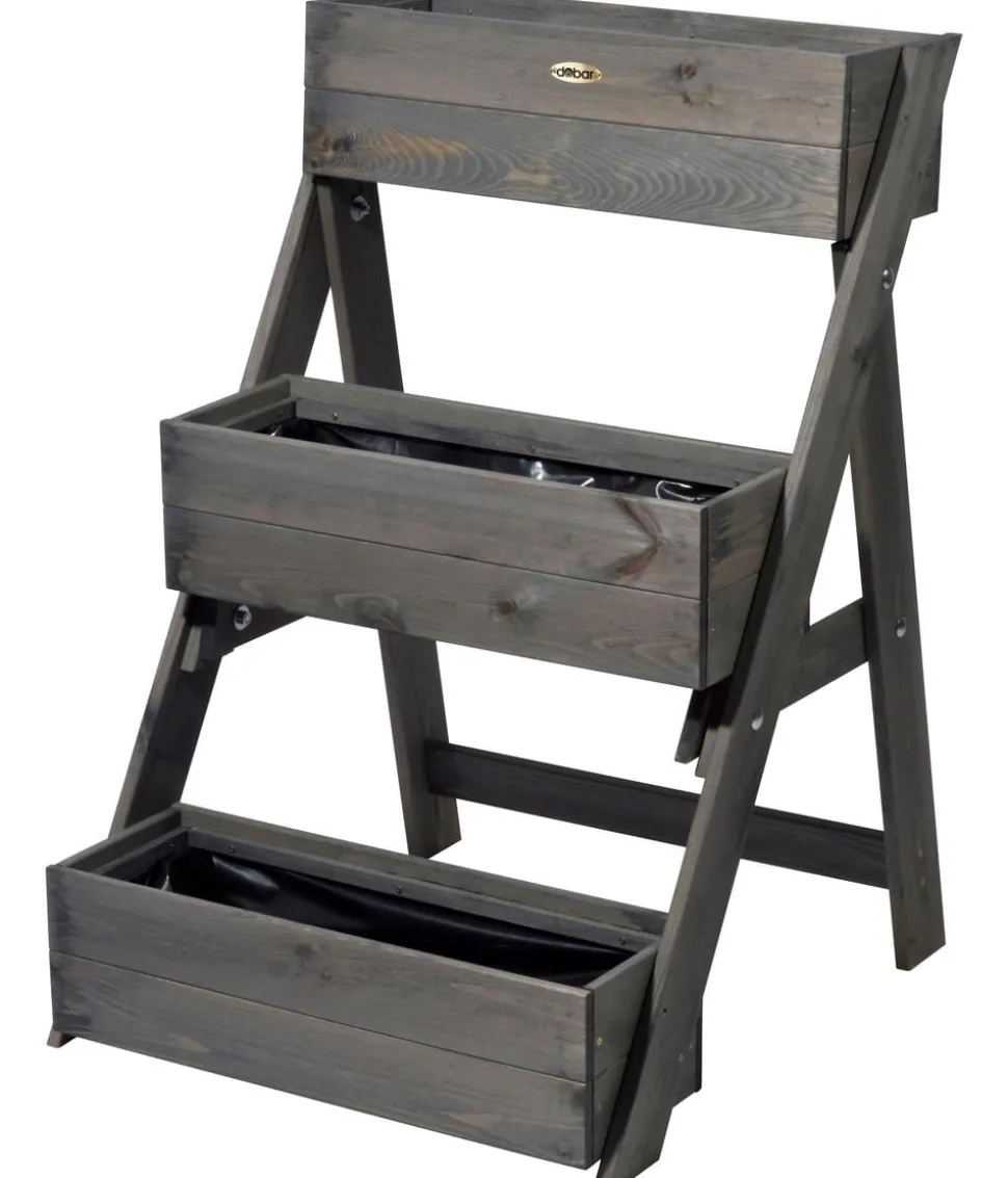 dobar Holz-Pflanztreppe, ca. B70/H90/T60 cm
