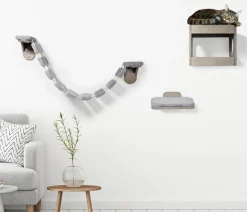 dobar® petlife Katzenmöbelset, inkl. Leiter, Höhle und Liegefläche, 3-teilig
