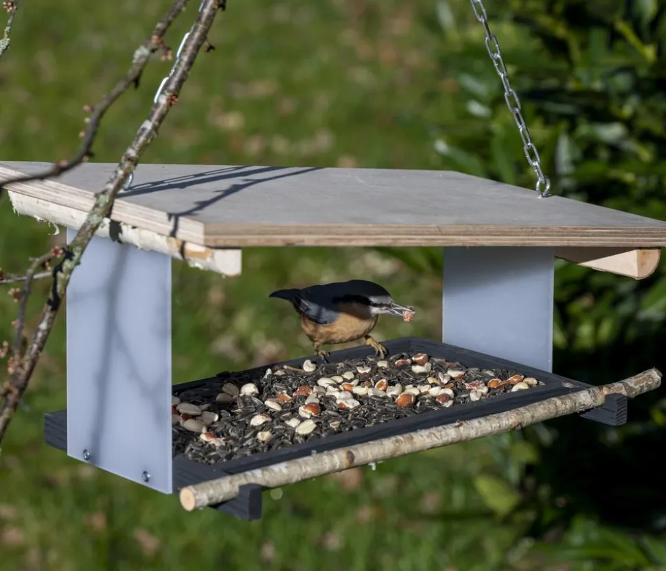 dobar® wildlife Vogelfutterhaus Futura II, ca. B38/H18/T22 cm