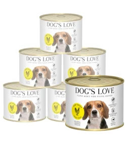 DOG'S LOVE Nassfutter für Hunde Adult, 6 x 200 g
