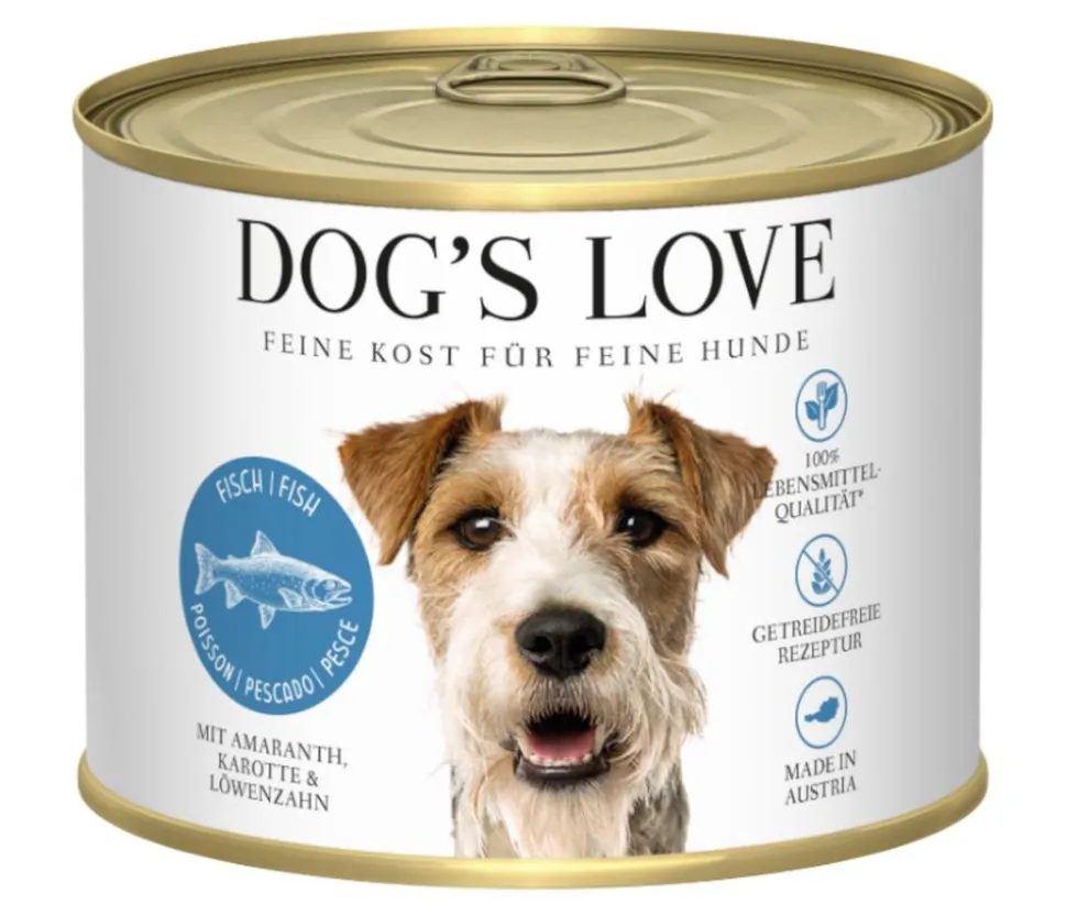 DOG'S LOVE Nassfutter für Hunde Adult, 6 x 200 g