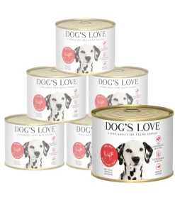 DOG'S LOVE Nassfutter für Hunde Adult, 6 x 200 g