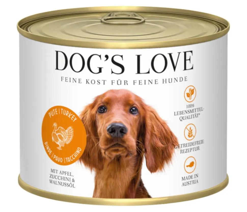 DOG'S LOVE Nassfutter für Hunde Adult, 6 x 200 g