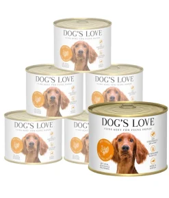 DOG'S LOVE Nassfutter für Hunde Adult, 6 x 200 g
