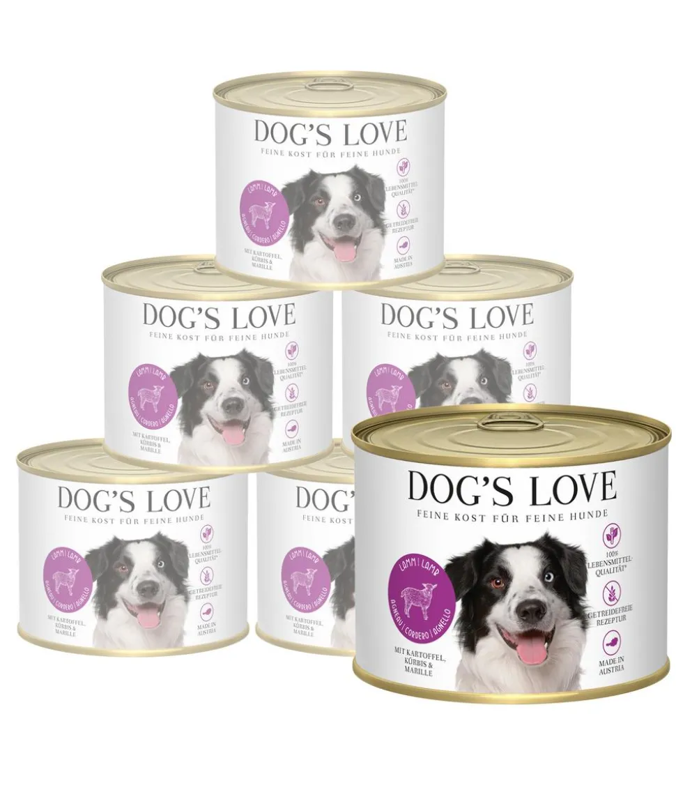 DOG'S LOVE Nassfutter für Hunde Adult, 6 x 200 g