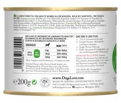 DOG'S LOVE Nassfutter für Hunde Adult, 6 x 200 g