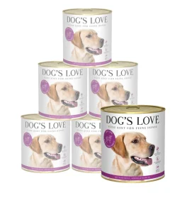 DOG'S LOVE Nassfutter für Hunde Adult, 6 x 800 g