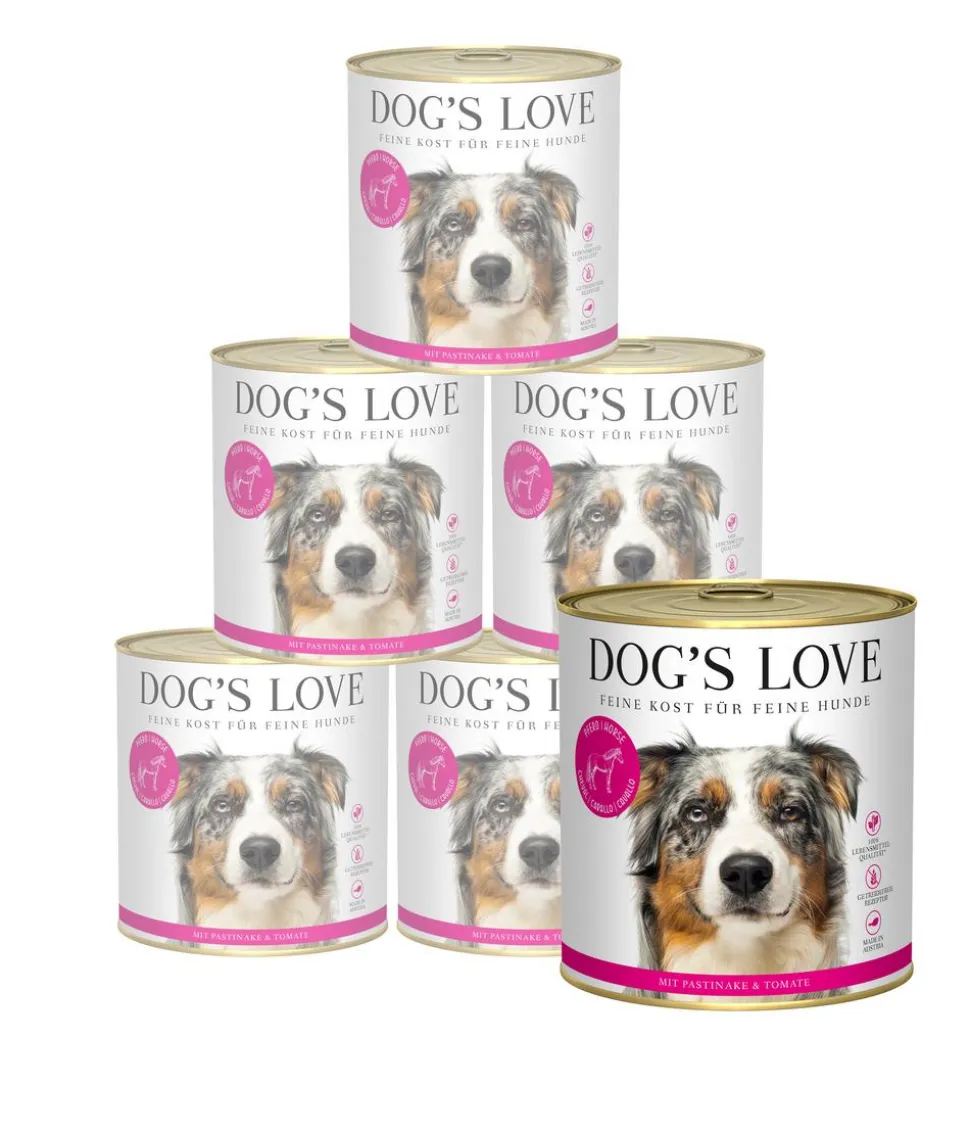 DOG'S LOVE Nassfutter für Hunde Adult, 6 x 800 g