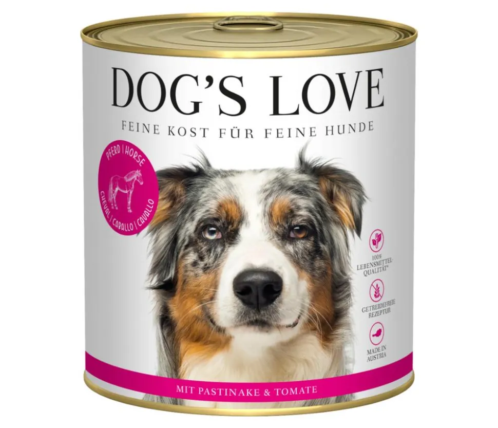 DOG'S LOVE Nassfutter für Hunde Adult, 6 x 800 g