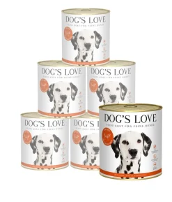 DOG'S LOVE Nassfutter für Hunde Adult, 6 x 800 g