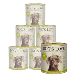 DOG'S LOVE Nassfutter für Hunde Bio, 6 x 800 g