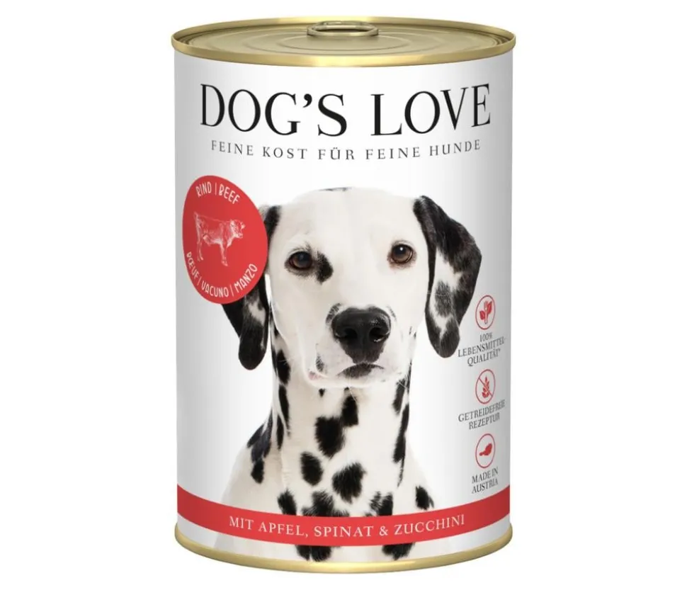 DOG'S LOVE Nassfutter für Hunde Adult, 6 x 400 g