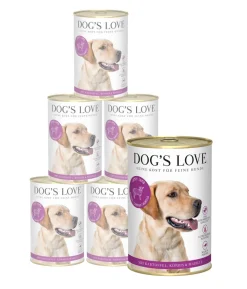 DOG'S LOVE Nassfutter für Hunde Adult, 6 x 400 g