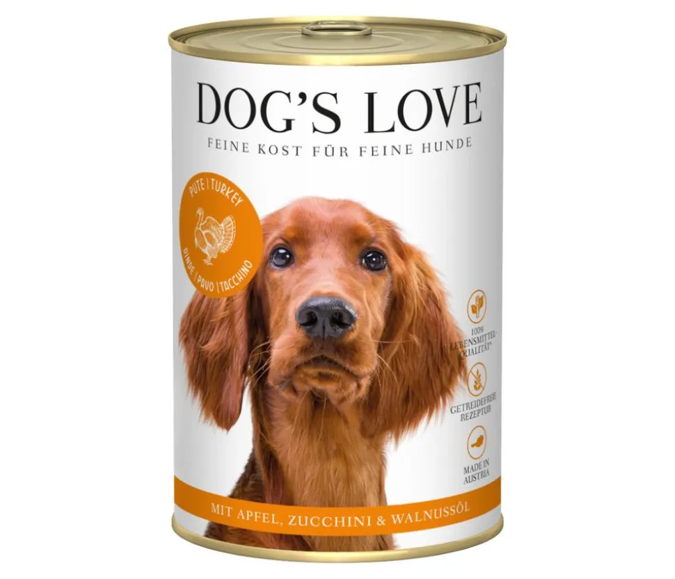 DOG'S LOVE Nassfutter für Hunde Adult, 6 x 400 g