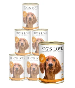 DOG'S LOVE Nassfutter für Hunde Adult, 6 x 400 g