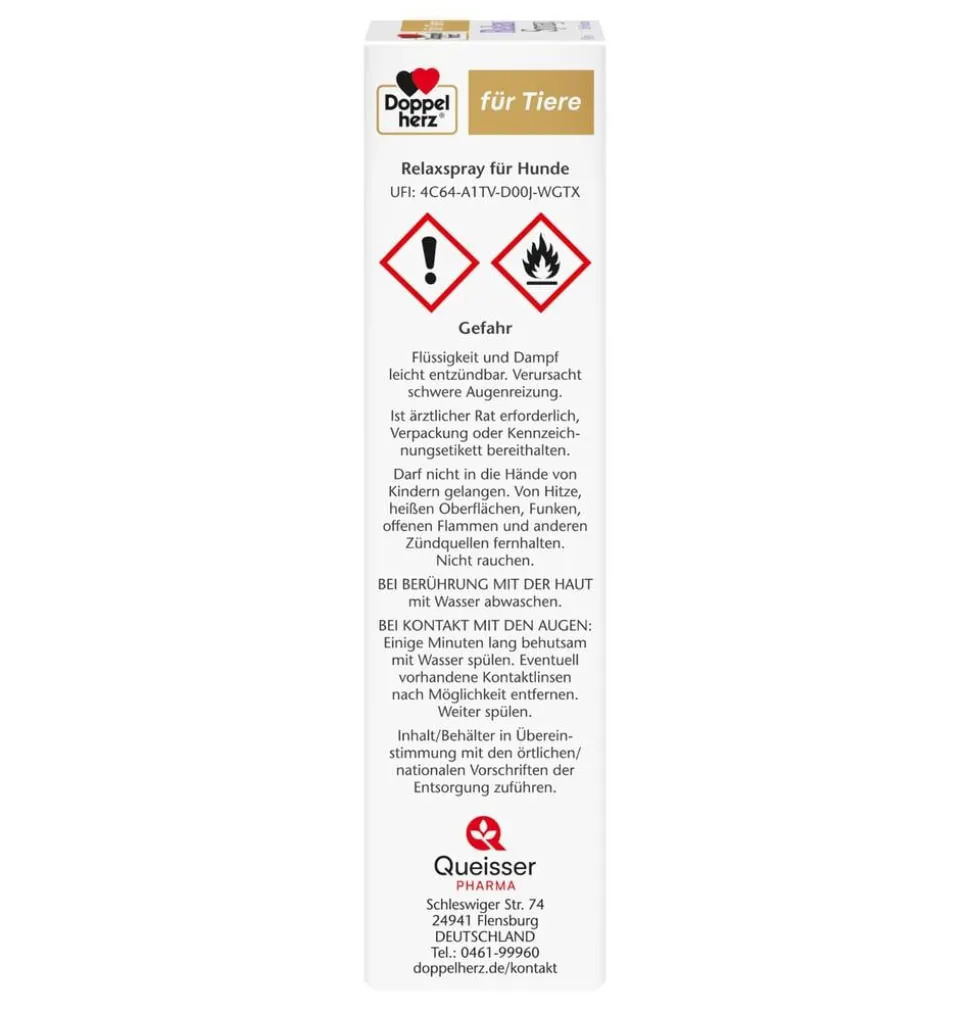 Doppelherz Relaxspray für Hunde, 90 ml