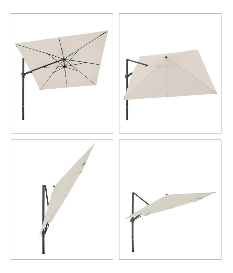 Doppler Ampelschirm myZone AX, quadratisch, ca. B280/T280 cm
