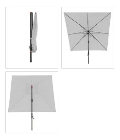 Doppler Ampelschirm myZone AX, quadratisch, ca. B280/T280 cm