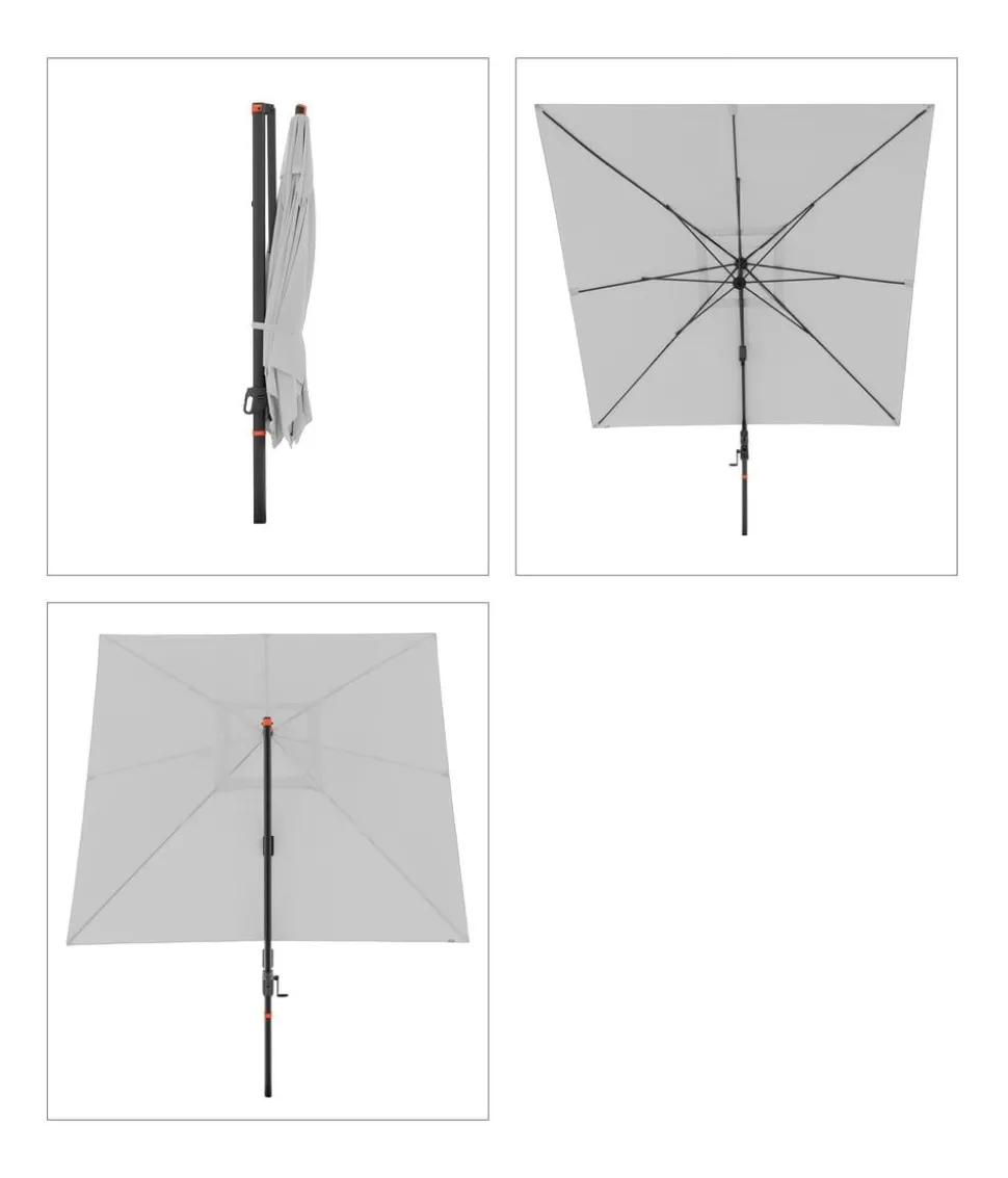 Doppler Ampelschirm myZone AX, quadratisch, ca. B280/T280 cm