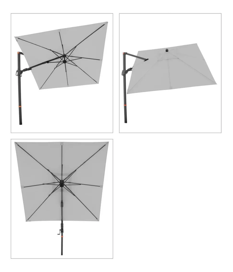 Doppler Ampelschirm myZone AX, quadratisch, ca. B210/T210 cm