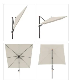 Doppler Ampelschirm myZone AX, quadratisch, ca. B210/T210 cm