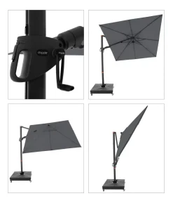 Doppler Ampelschirm myZone AX, quadratisch, ca. B210/T210 cm