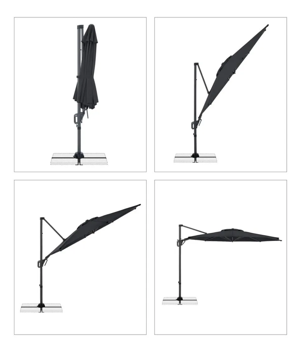 Doppler Pendelschirm Life Side, rund, ca. Ø310 cm
