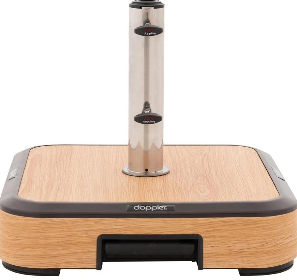 Doppler Schirmständer AluWood Trolley, 50 kg