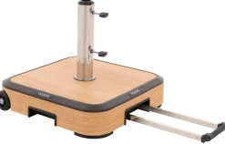 Doppler Schirmständer AluWood Trolley, 50 kg