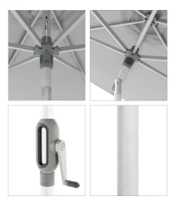 Doppler Sonnenschirm ACT Auto-Tilt, quadratisch, ca. B240/T240 cm
