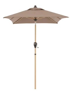 Doppler Sonnenschirm Aluwood Ultra, rechteckig, ca. B210/T140 cm