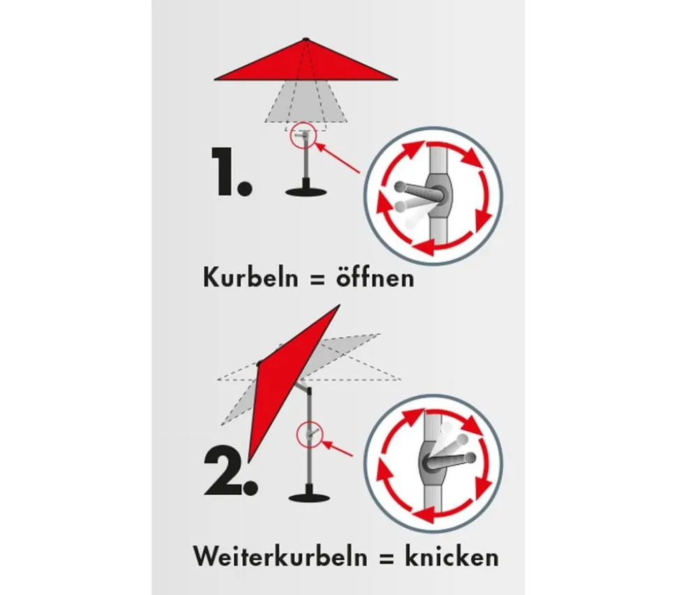 Doppler Sonnenschirm Expert Auto Tilt, rund, ca. Ø280 cm