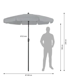Doppler Sonnenschirm Sun Line Neo, ca. Ø149/H230 cm