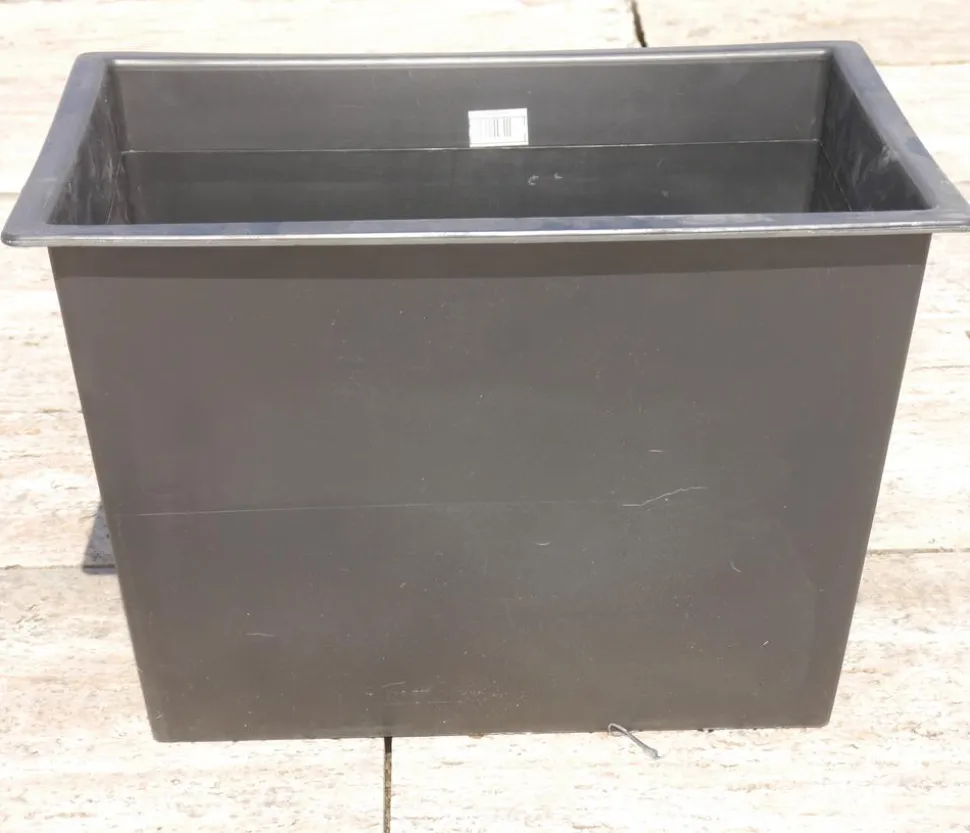 Eastwest Kunststoff-Pflanzeinsätze für Tröge, rechteckig, schwarz, ca. B49/H31/T38 cm, 2er-Set