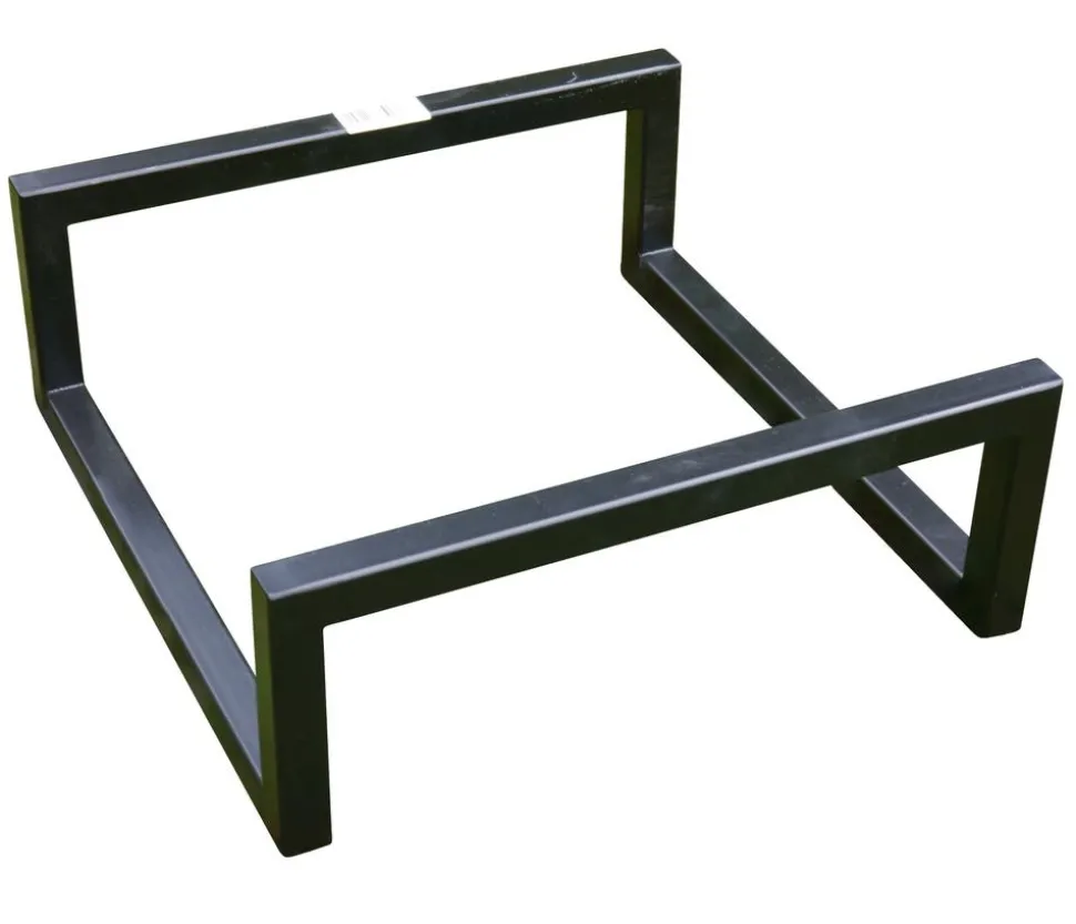 Eastwest Metall-Untergestell für Pflanzkübel, quadratisch, schwarz, ca. B50/H15/T50 cm