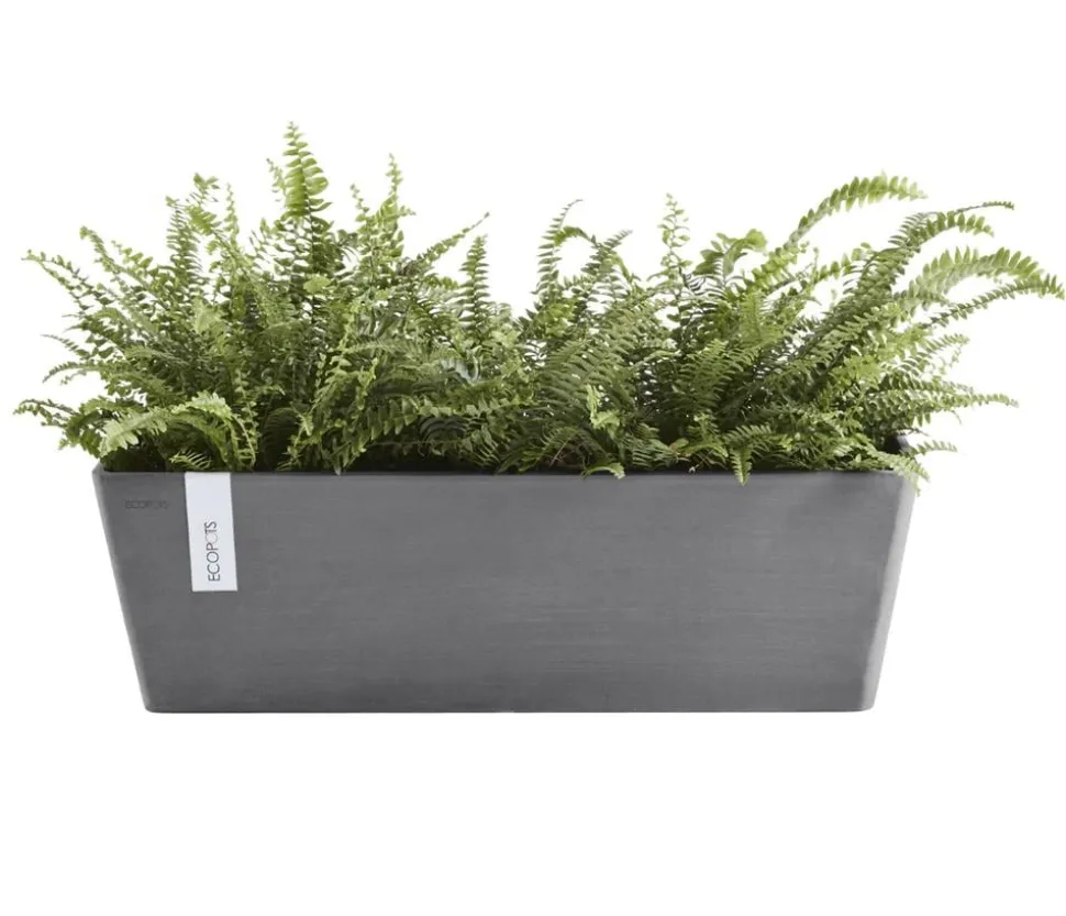 Ecopots Kunststoff-Kasten Bruges mit Wassersystem, rechteckig