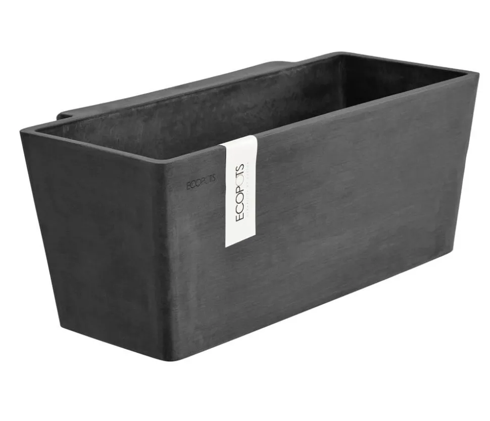 Ecopots Kunststoff-Kasten Manhattan Wall mit Wassersystem, rechteckig