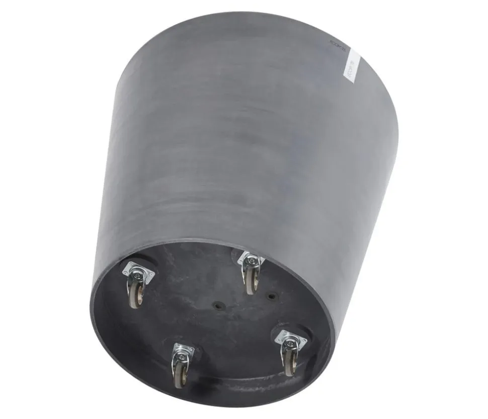 Ecopots Kunststoff-Topf Amsterdam mit Rollen, rund