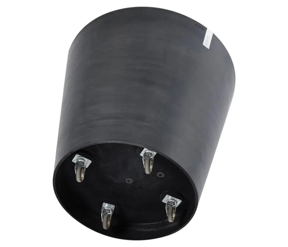 Ecopots Kunststoff-Topf Amsterdam mit Rollen, rund