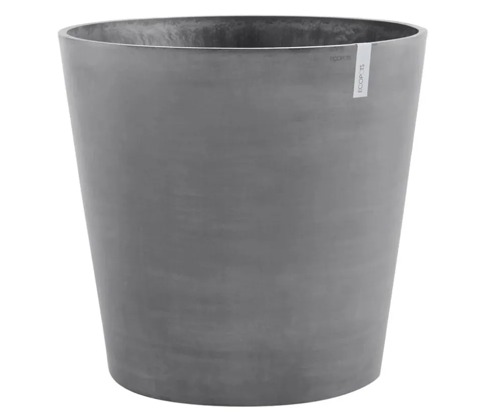 Ecopots Kunststoff-Topf Amsterdam mit Rollen, rund