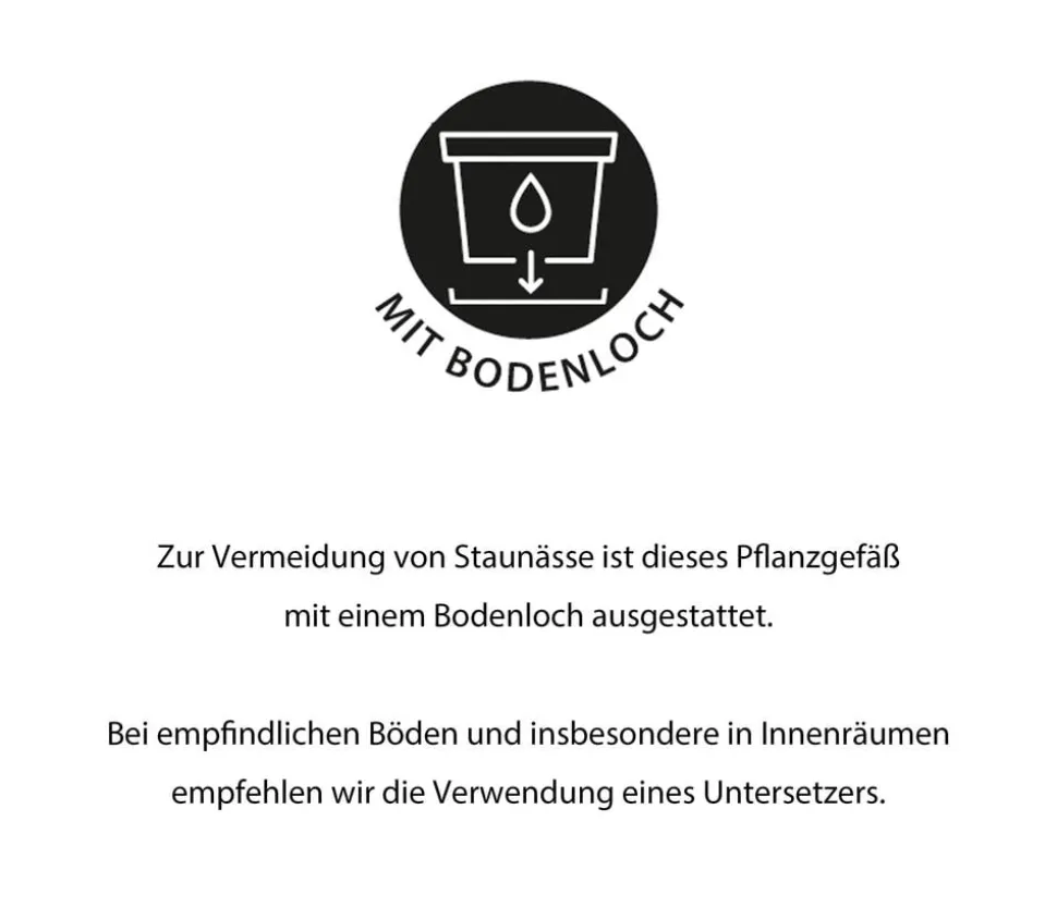 Ecopots Kunststoff-Topf Berlin, quadratisch