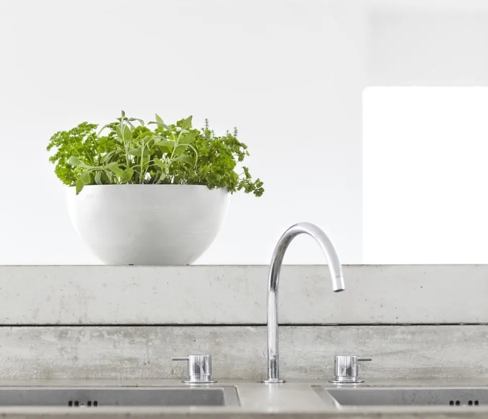 Ecopots Kunststoff-Topf Brussels, rund