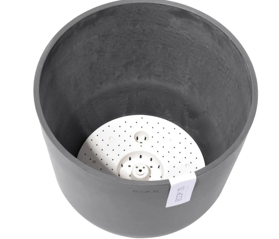 Ecopots Kunststoff-Topf Oslo mit Wassersystem, rund