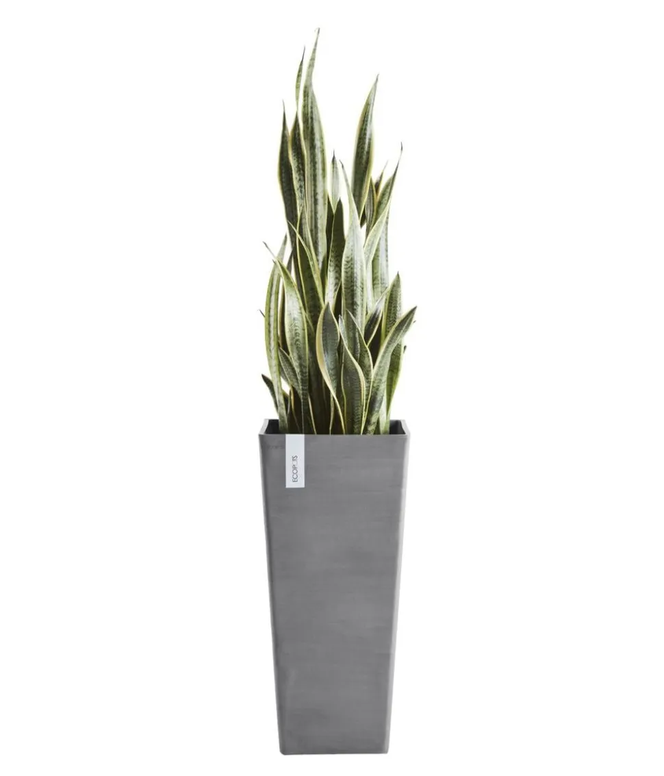 Ecopots Kunststoff-Topf Rotterdam Hoch, quadratisch