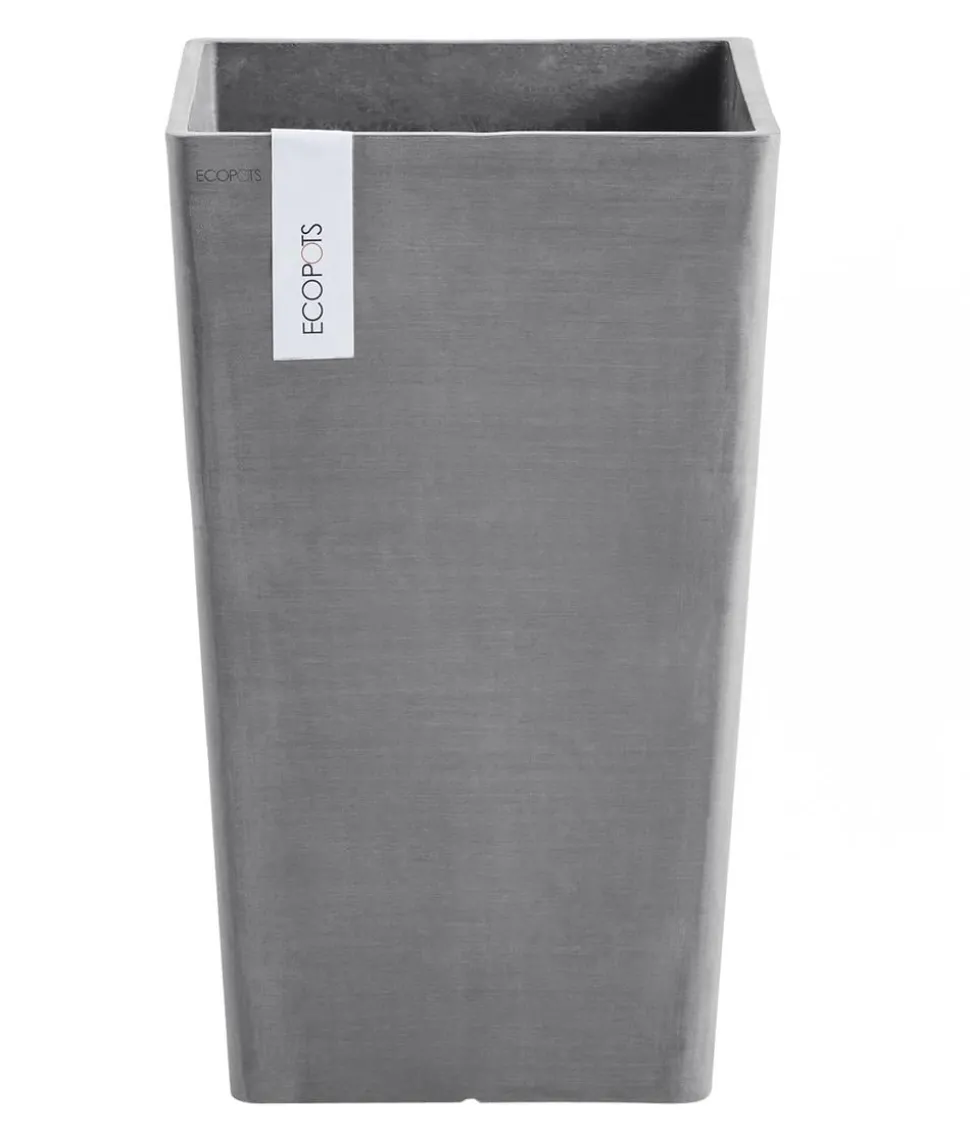 Ecopots Kunststoff-Topf Rotterdam Hoch, quadratisch
