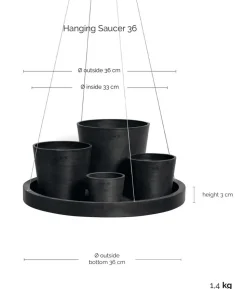 Ecopots Kunststoff-Untersetzer Oslo, rund, mit Rollen