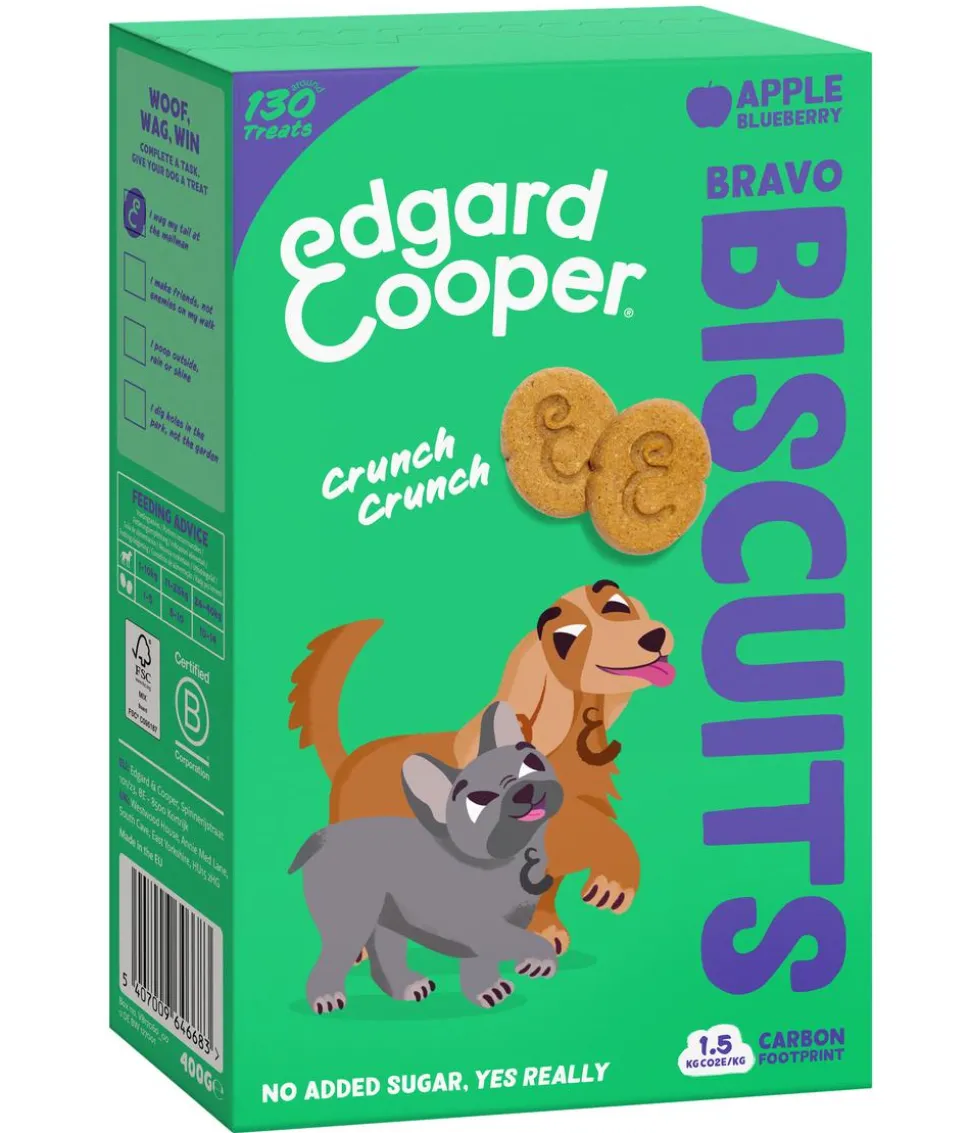 Edgard & Cooper Hundesnack Bravo Biscuits Getreidefrei, 400 g