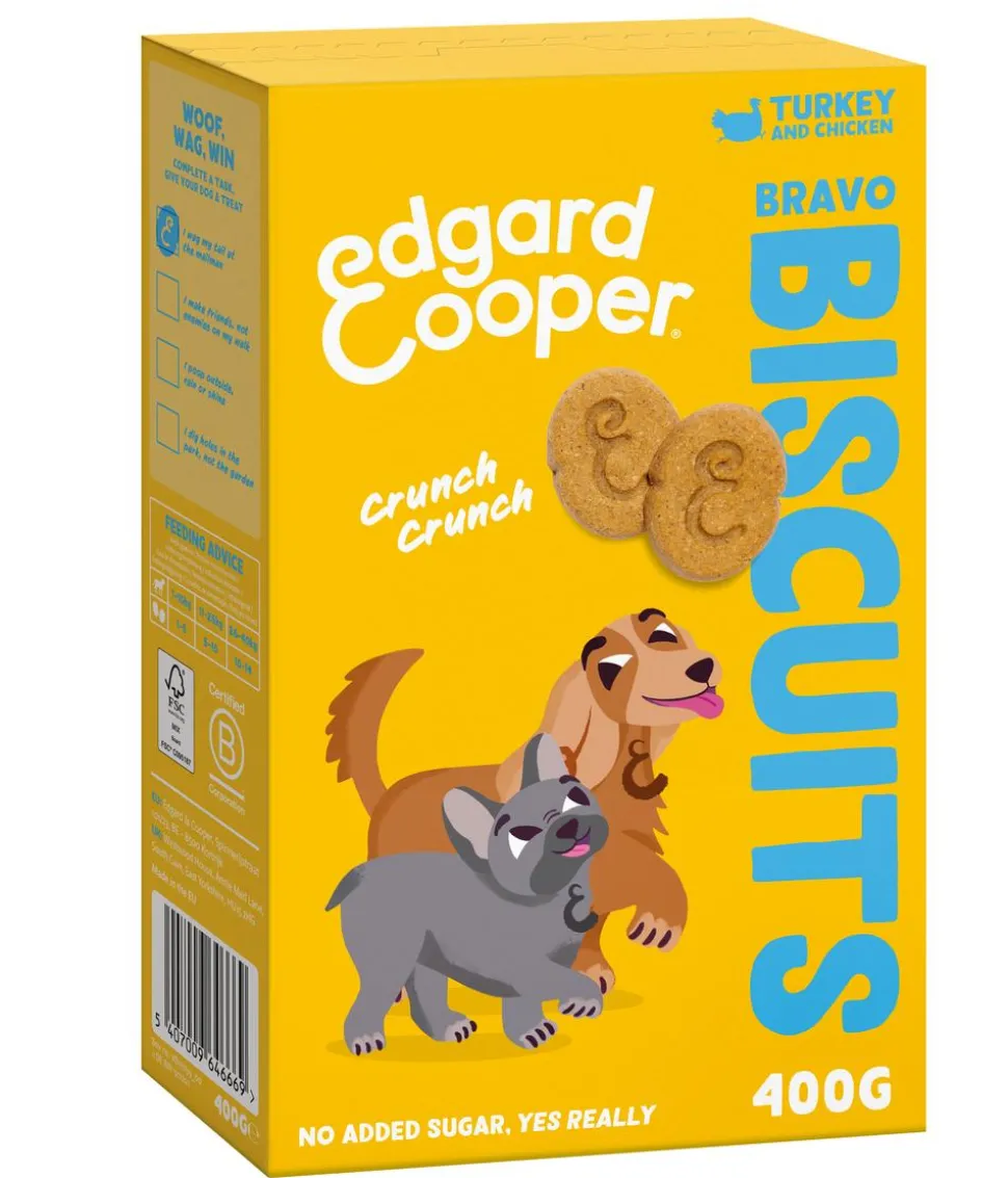 Edgard & Cooper Hundesnack Bravo Biscuits Getreidefrei, 400 g