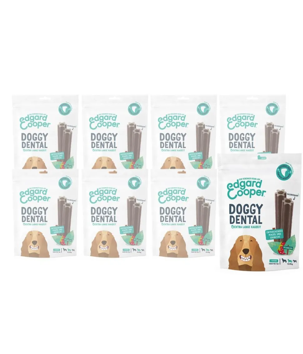 Edgard & Cooper Hundesnack Doggy Dental, Minzöl & Erdbeere
