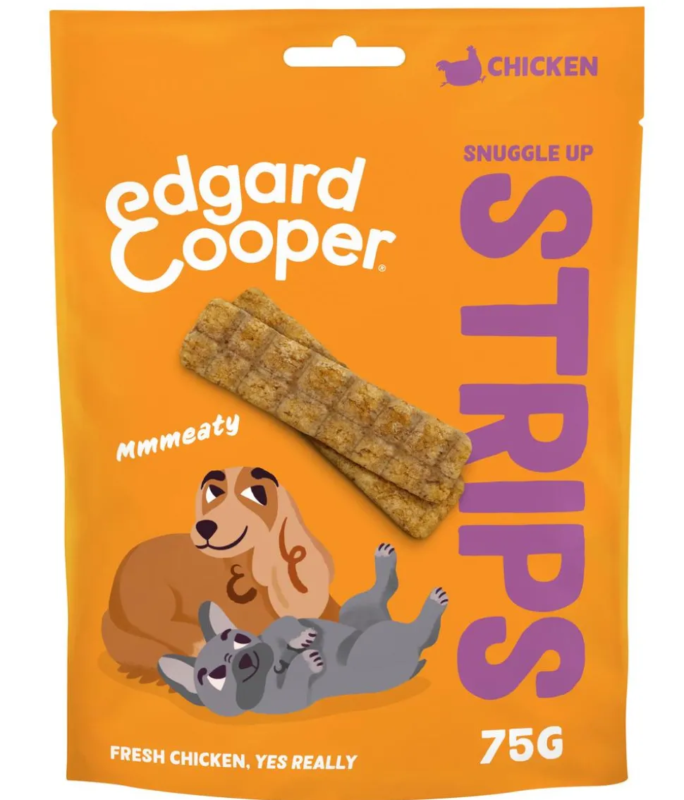 Edgard & Cooper Hundesnack Snuggle Up Strips, 11 x 75 g